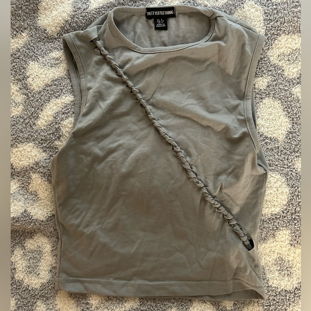 Plt gray tank top